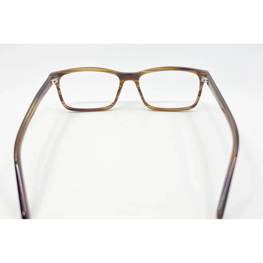 CPE 205 Eyeglass Frames Mens Brown Stripe Rectangular 55-16-140